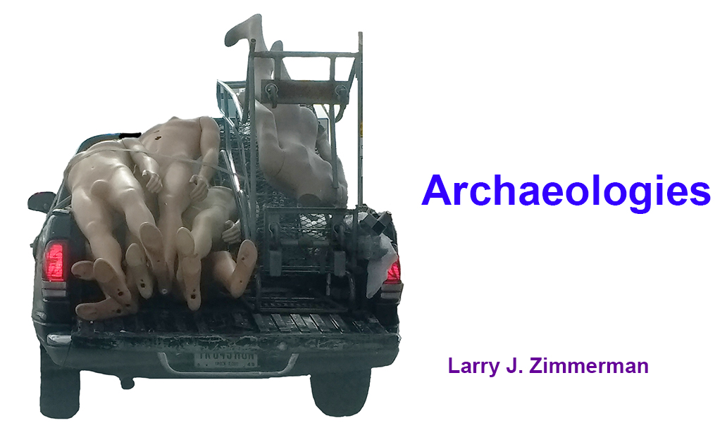 Archaeologies log with mannequins in pickup rtuck